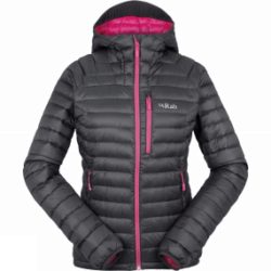 Rab Womens Microlight Alpine Jacket Steel/Tayberry